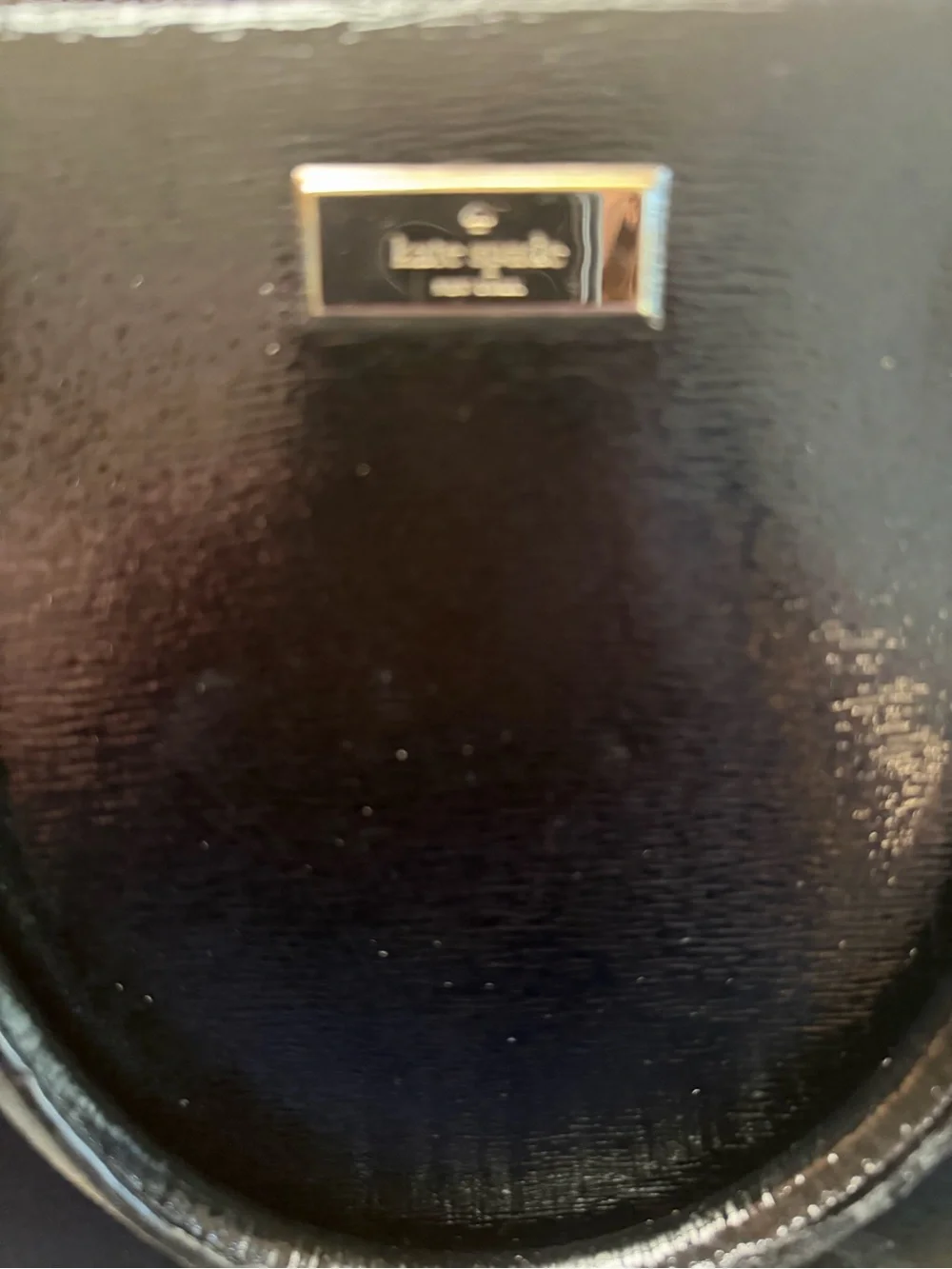 Kate Spade Black Leather Handbag • Gold Hardware • Structured Tote • Upcycled🖤